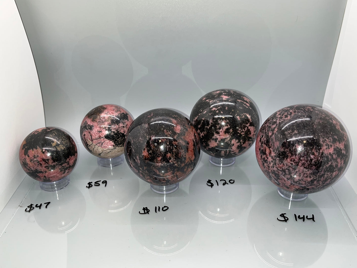 Rhodonite Spheres