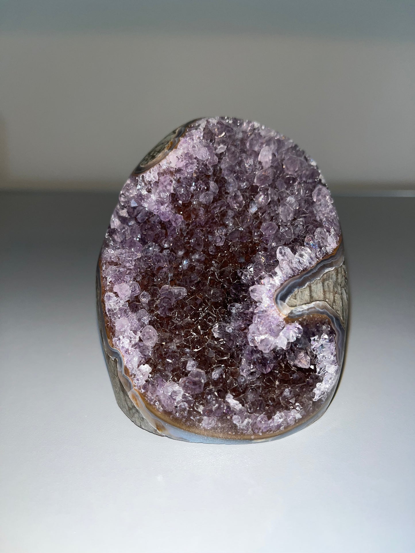 Amethyst Raw Cut Base Specimens, Showpiece, Natural Crystal!