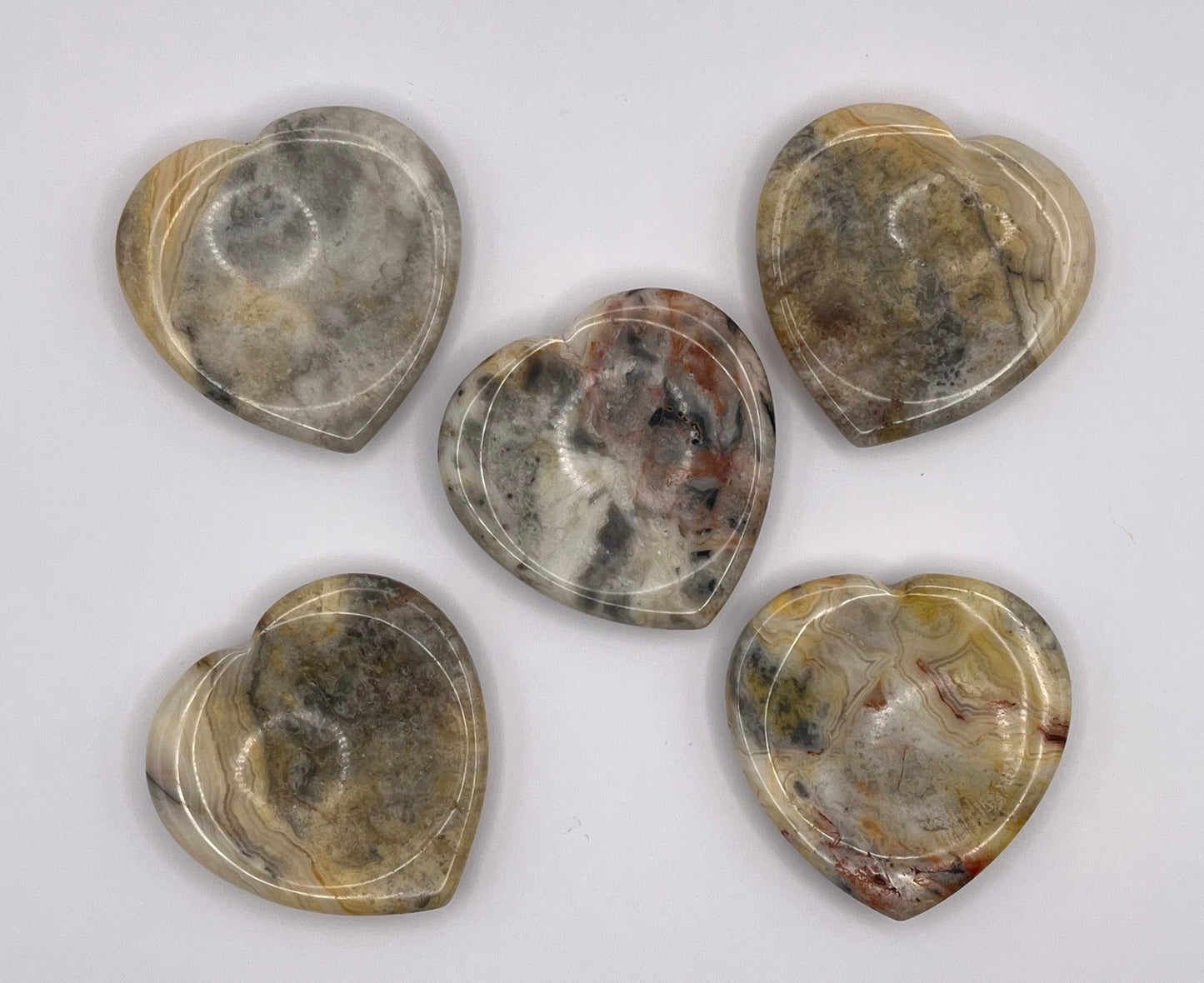 Heart Shaped Worry Stones, Variety of Materials available!