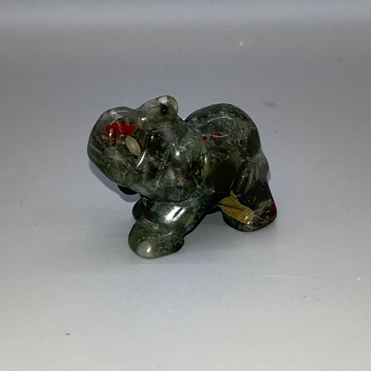 Crystal Elephant Carving, 1 inch