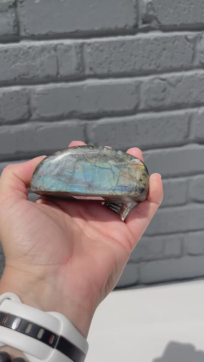 Labradorite Freeform, Very Flashy!!!Real Crystal