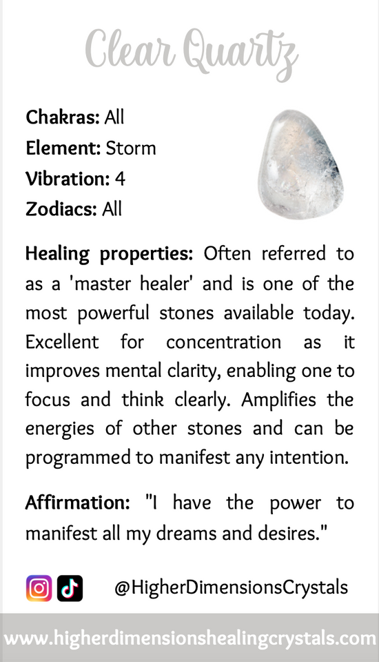 Higher Dimensions Healing Crystals