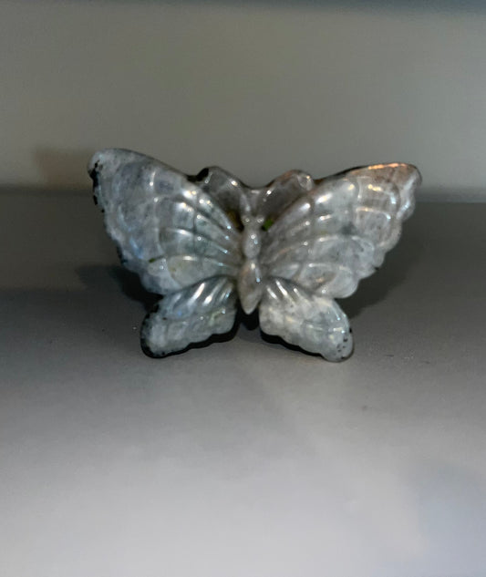 Beautifully Detailed Butterfly Crystal Carvings, Unique