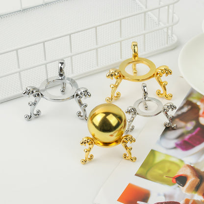 Metal Crystal Ball Base Hexagon/Crown/Egg Shape Sphere Stone Support Display Stand Figurine Holder Home Decor Desktop Ornaments