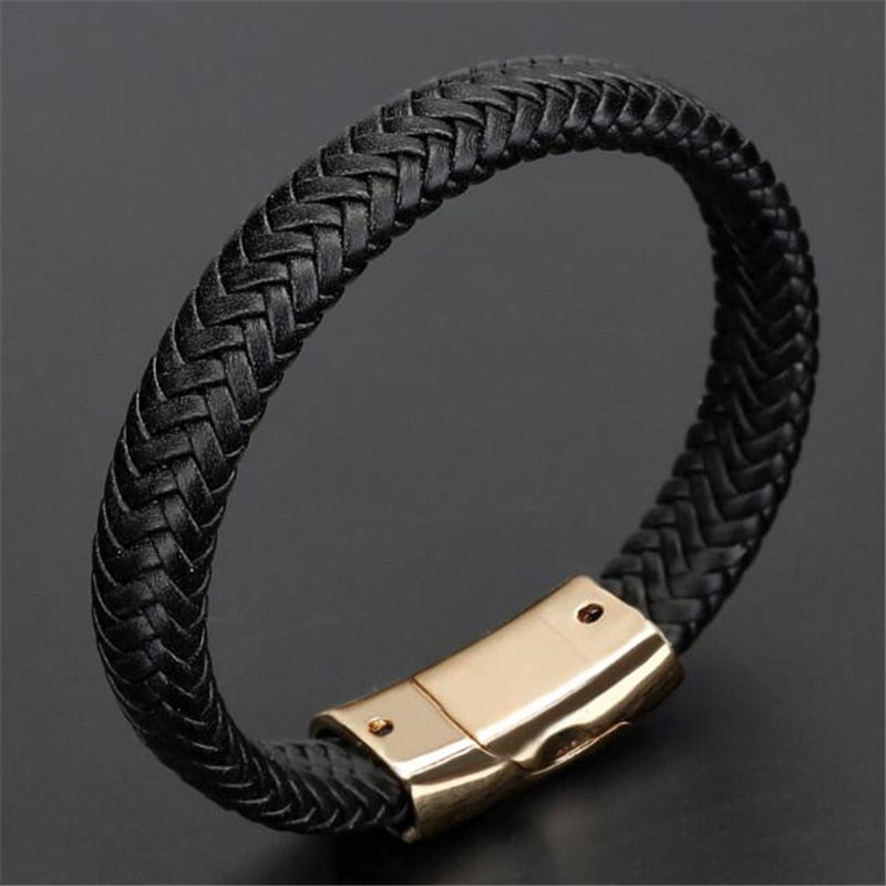 ZOSHI Trendy Genuine Leather Bracelets Mens Multilayer Braided Rope Bracelets Male Female Bracelets Retro Jewelry