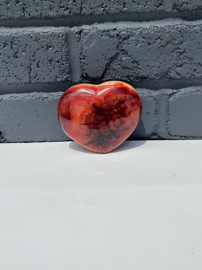 Carnelian Hearts Carving, various sizes