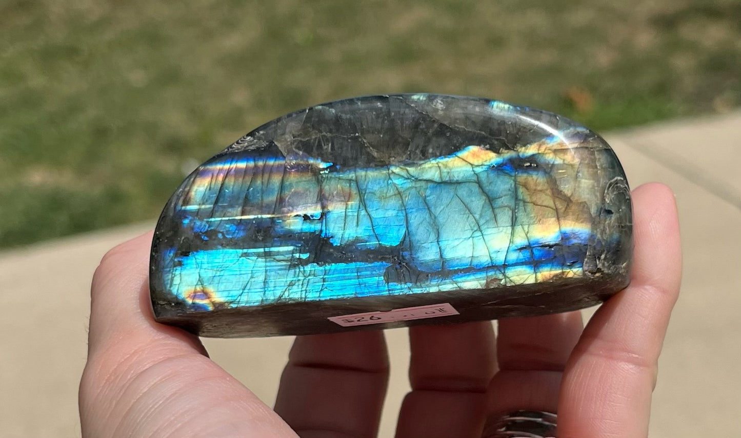 Labradorite Freeform, Very Flashy!!!Real Crystal