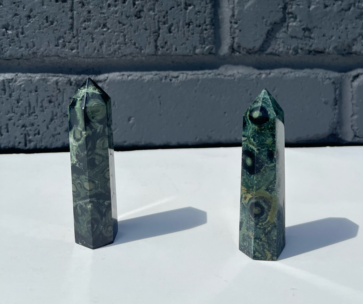 Kambaba Jasper Towers, Approx 3 inches