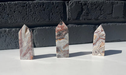 Small Mexican Crazy Lace Agate Crystal Towers