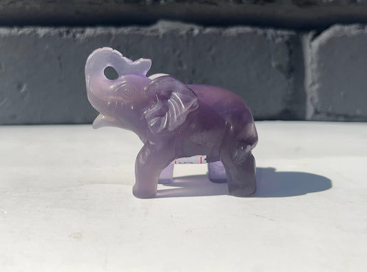 Crystal Elephant Carving, 2 inch