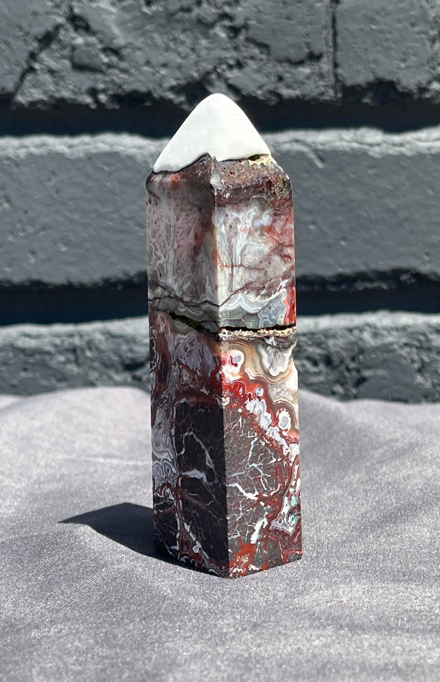 Mexican Crazy Lace Agate Towers