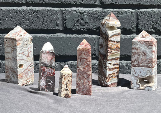 Mexican Crazy Lace Agate Towers