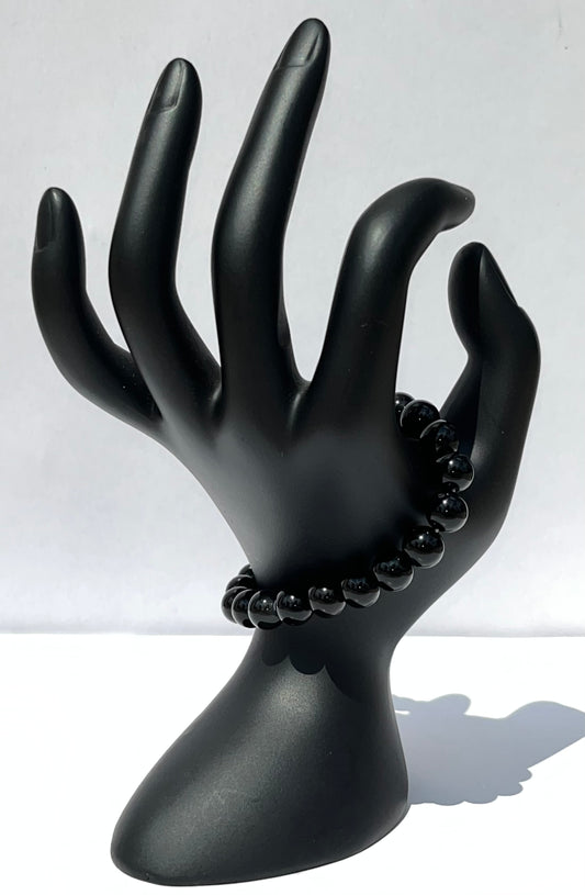 Black Obsidian Bracelet, 8mm