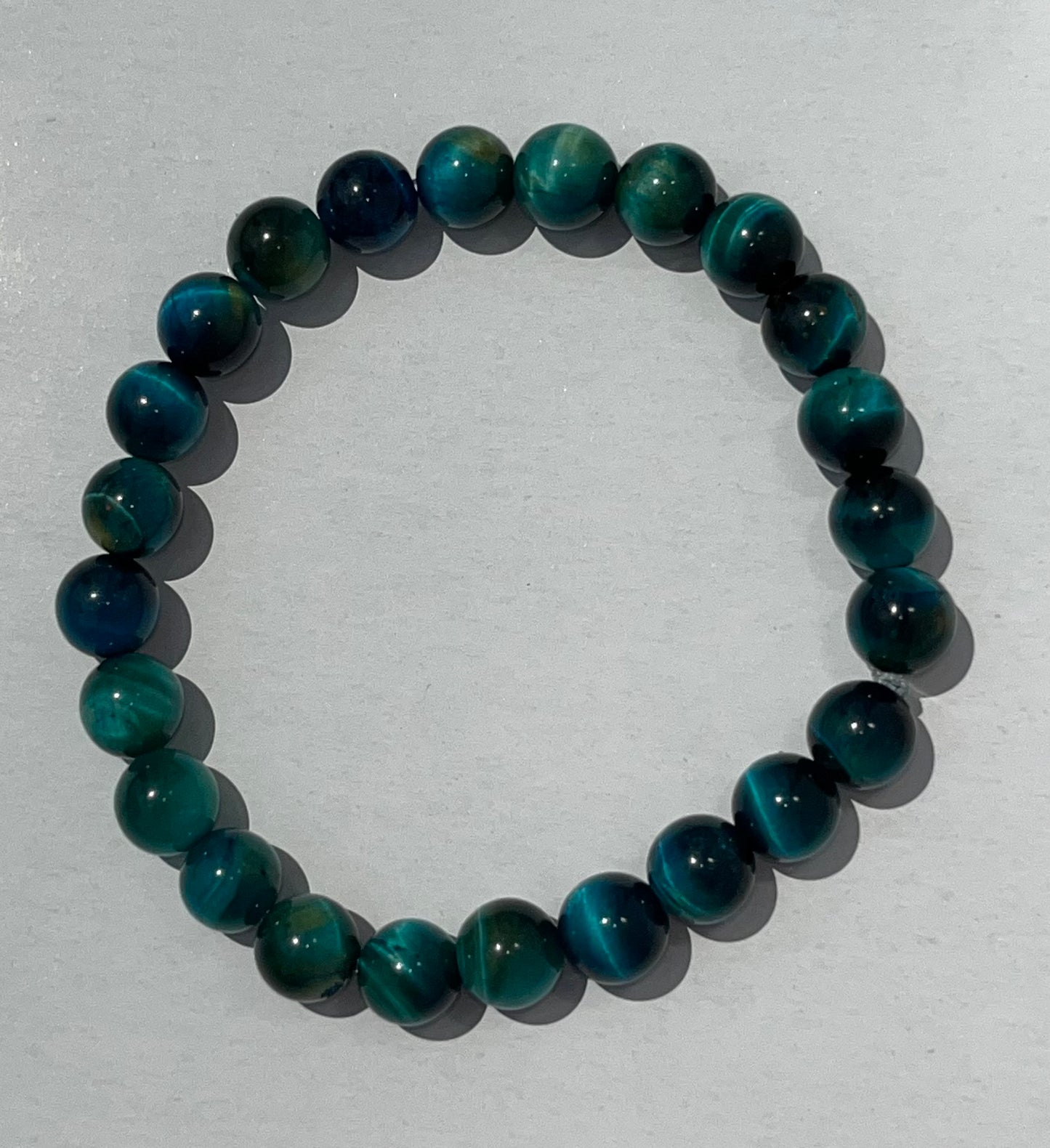 Blue Apatite  Crystal Bracelet, 8mm