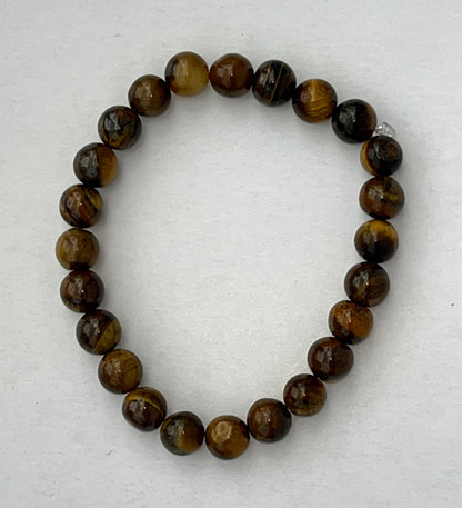 Tiger's Eye Crystal Bracelet, 8mm