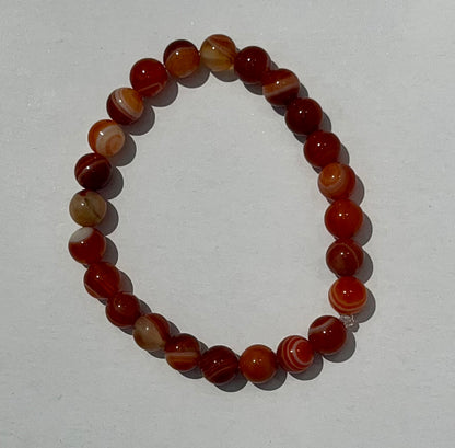 Sardonyx Crystal Bracelet, 8mm