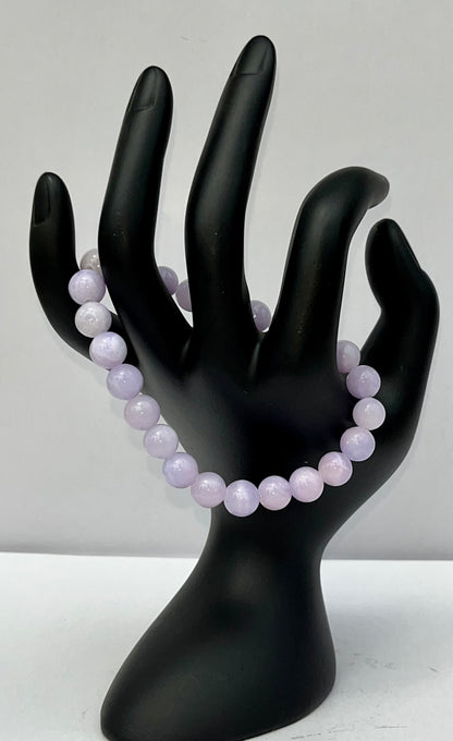 Lepidolite Crystal Bracelet, 8mm