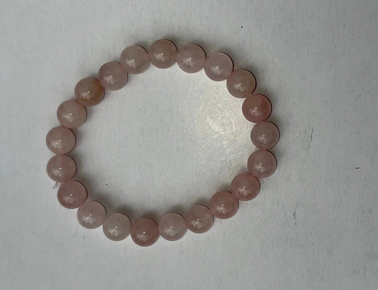 Rose Quartz Crystal Bracelet, 8mm