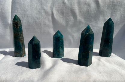 Blue Apatite Mini Towers