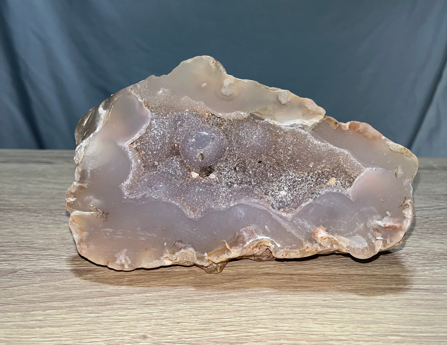 Flower Agate Druzy Freeform Cave