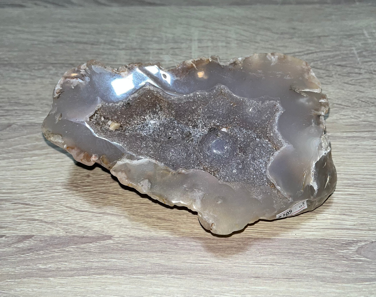 Flower Agate Druzy Freeform Cave