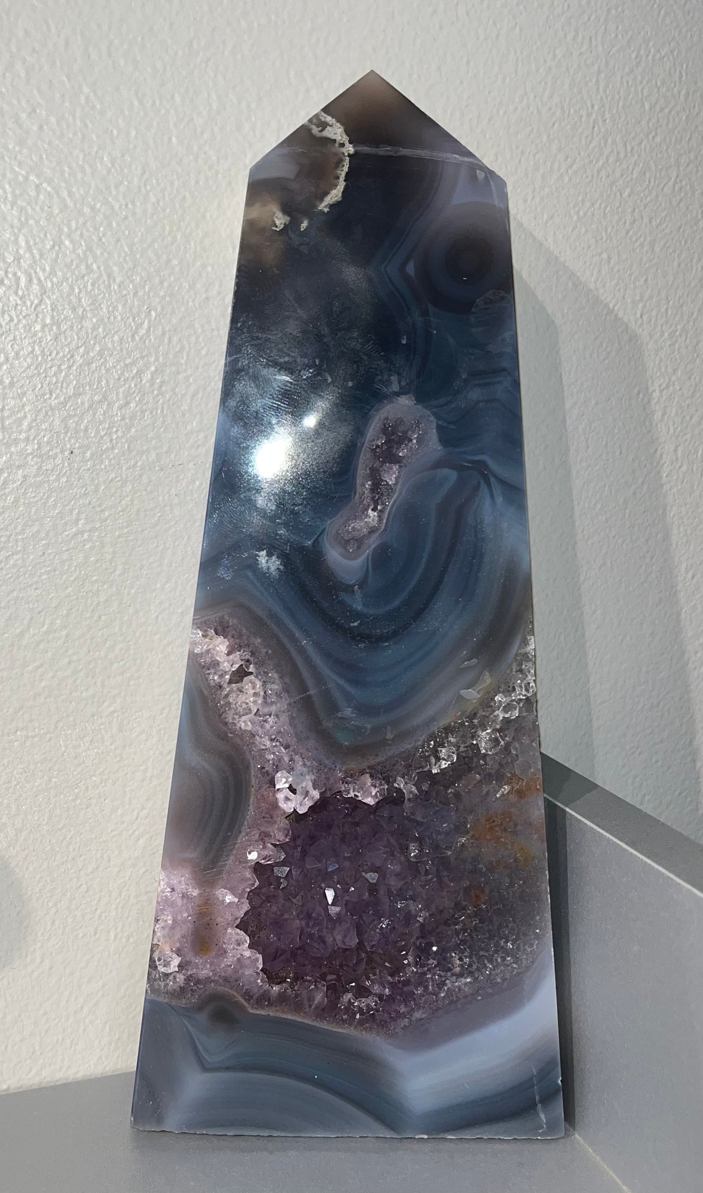 Breathtaking Natural Amethyst Agate Druzy Tower/Slabs!