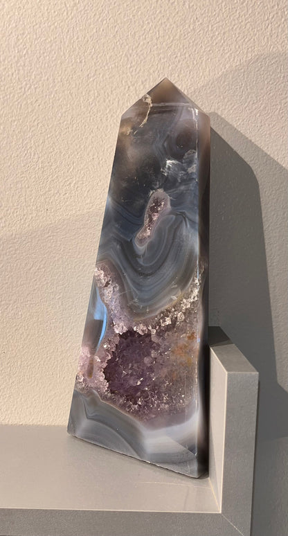 Breathtaking Natural Amethyst Agate Druzy Tower/Slabs!