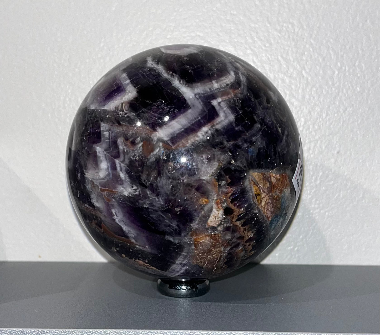 Large Dream Amethyst Sphere, 3.3inches