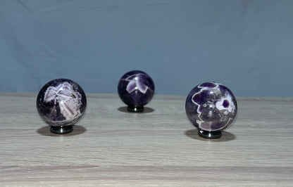Dream Amethyst Spheres, Real Crystal