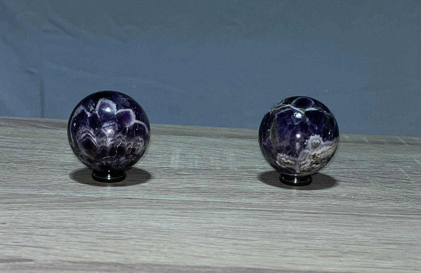 Dream Amethyst Spheres, Real Crystal