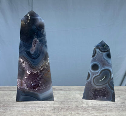 Breathtaking Natural Amethyst Agate Druzy Tower/Slabs!