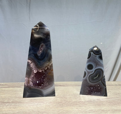 Breathtaking Natural Amethyst Agate Druzy Tower/Slabs!