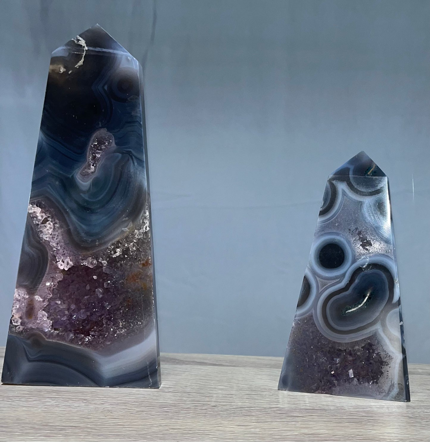 Breathtaking Natural Amethyst Agate Druzy Tower/Slabs!