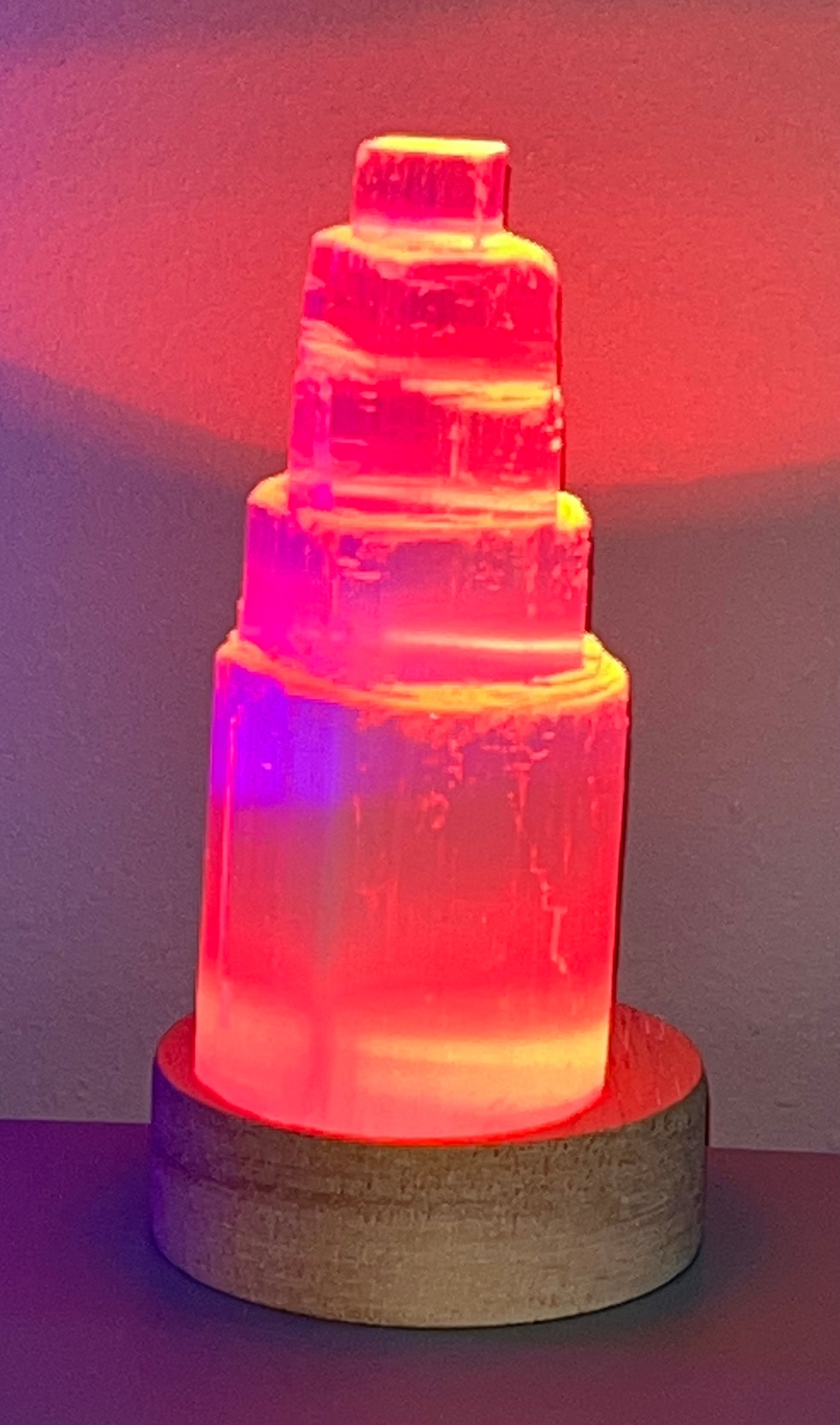 Selenite Lamp, Colored
