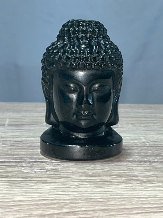 Black Obsidian Buddha Carving