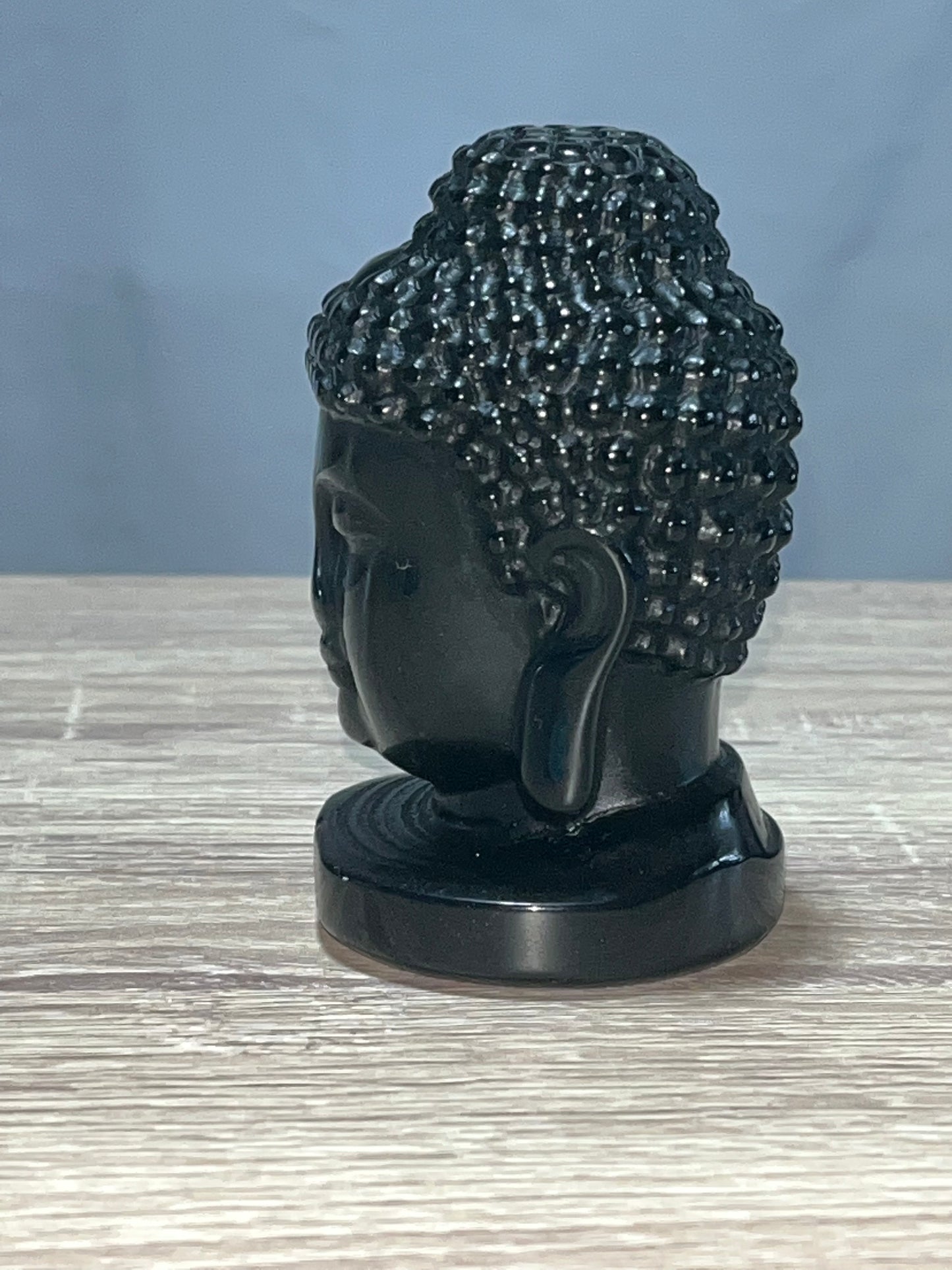 Black Obsidian Buddha Carving