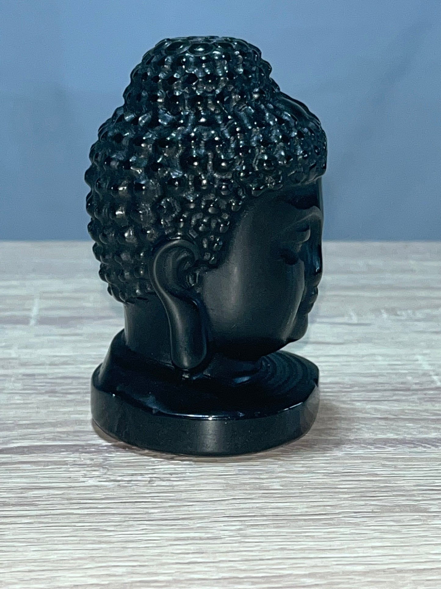 Black Obsidian Buddha Carving