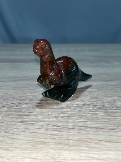 Jasper Dinosaur Carvings, 2 inch