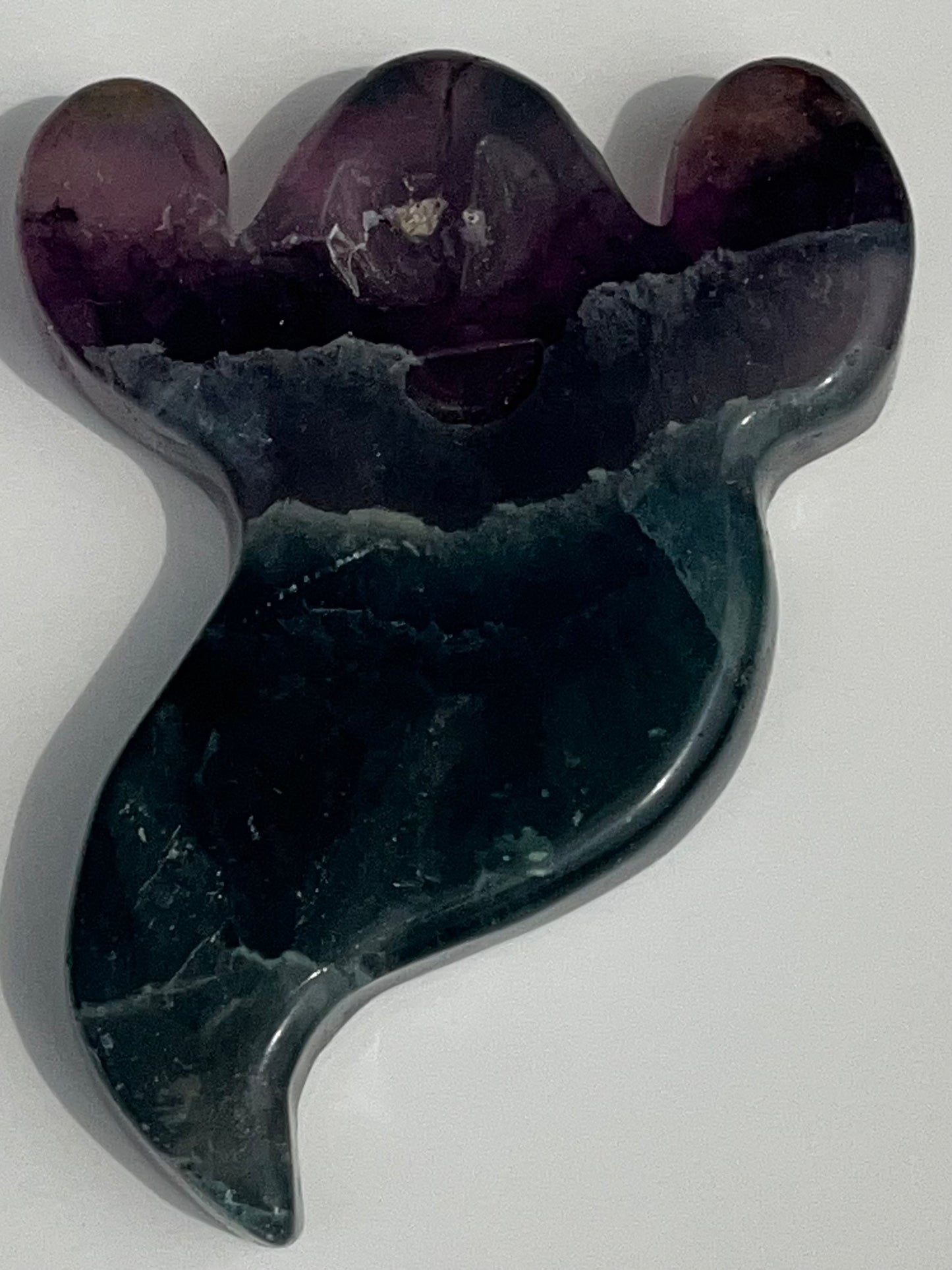 Rainbow Fluorite Ghost Carvings, 3inch