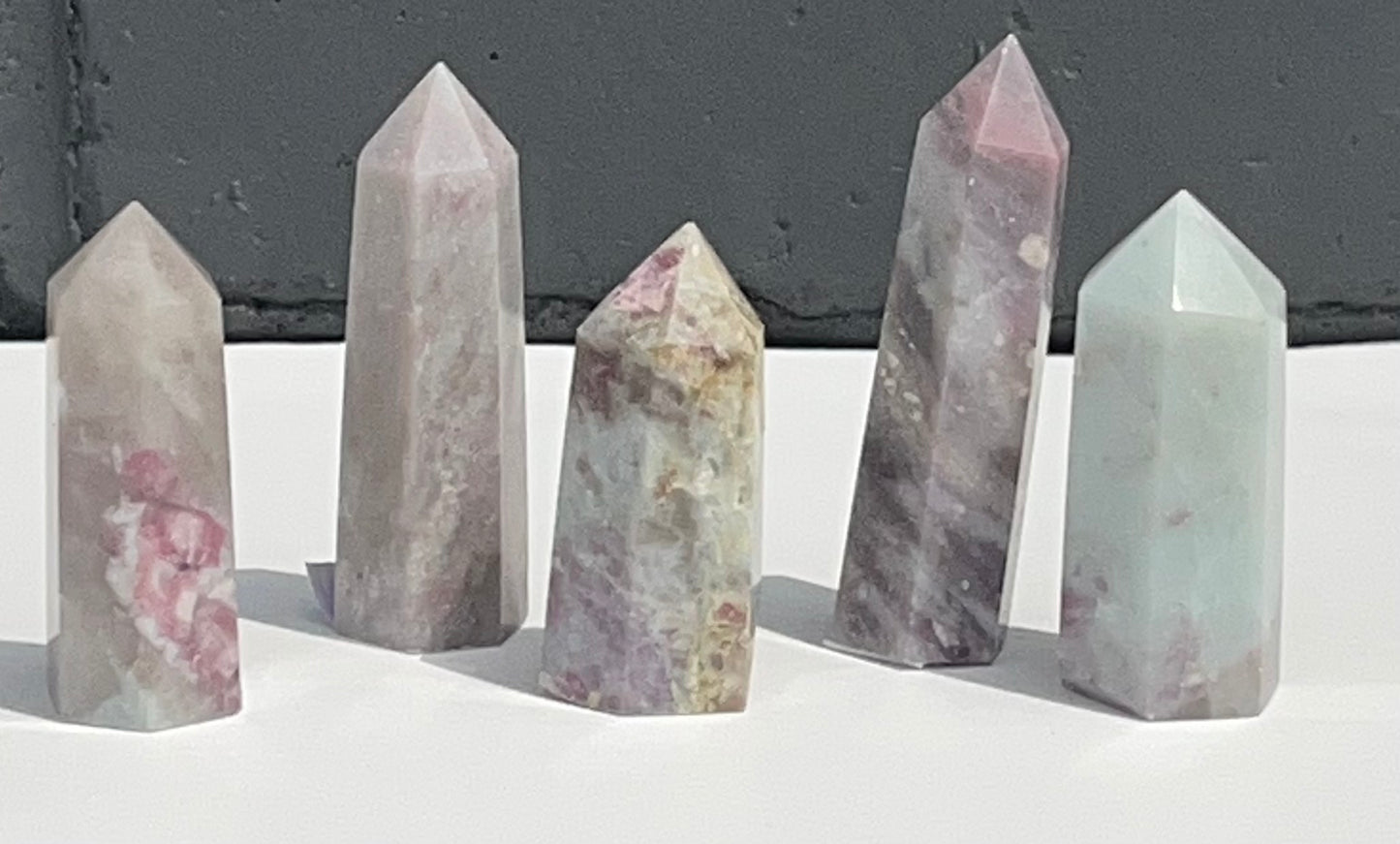 Pink Tourmaline Mini Towers, 2-3inches