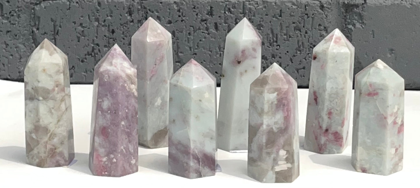 Pink Tourmaline Mini Towers, 2-3inches