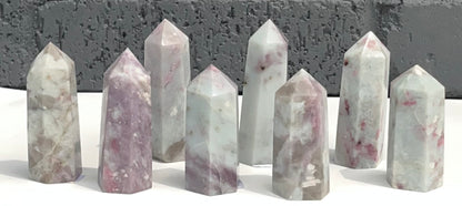 Pink Tourmaline Mini Towers, 2-3inches