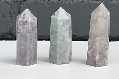 Pink Tourmaline Mini Towers, 2-3inches