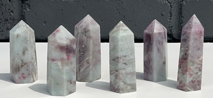 Pink Tourmaline Mini Towers, 2-3inches