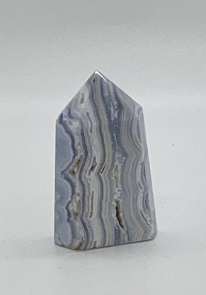 Blue Lace Agate Towers, Very High Quality! Real Crystal