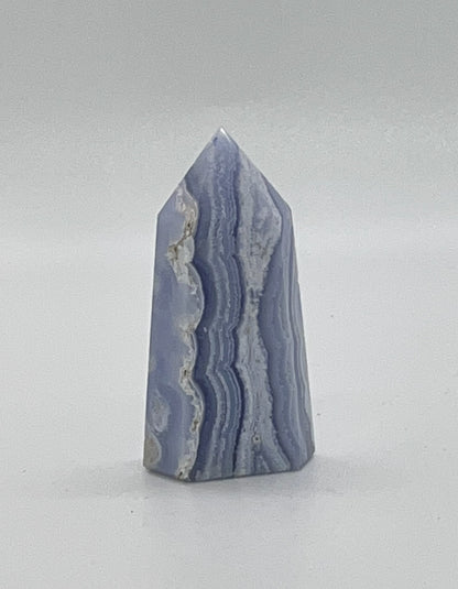 Blue Lace Agate Towers, Very High Quality! Real Crystal