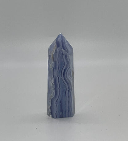 Blue Lace Agate Towers, Very High Quality! Real Crystal