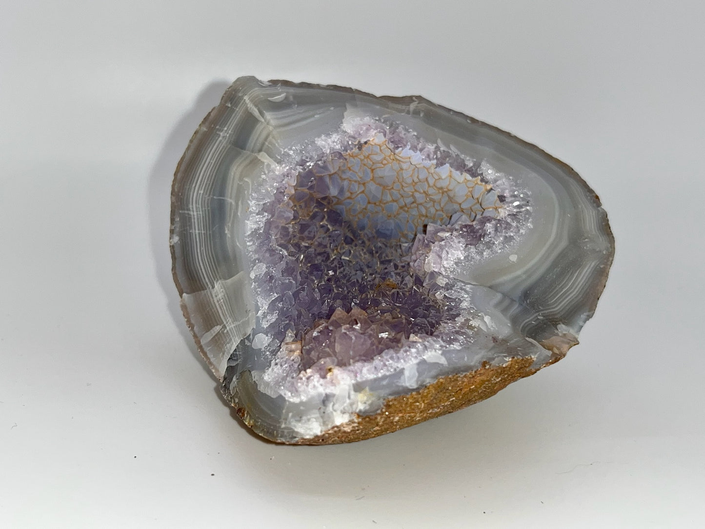 Amethyst and Quartz Geode Slices, Natural