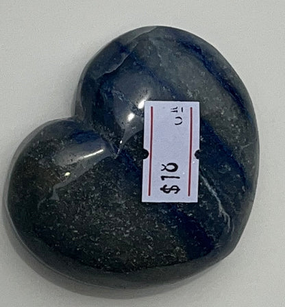 Sodalite Heart Carvings, 2 inch