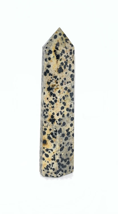 Dalmatian Jasper Towers, approx 4 inch